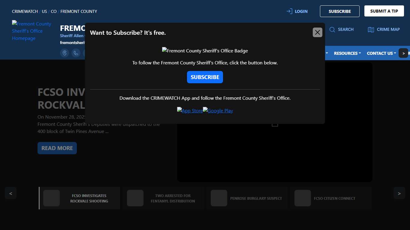 Fremont County Sheriff's Office Fremont County